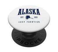 Souvenir Vintage Pride de l'Alaska The Last Frontier PopSockets PopGrip Adhésif