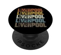 Souvenir Vintage rétro Britannique de Liverpool PopSockets PopGrip Adhésif