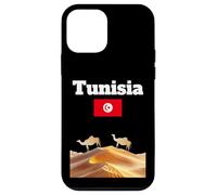 Souvenir Voyage Tunisie Amoureux du désert du Sahara Drapeau Tunisien Coque pour iPhone 12 Mini