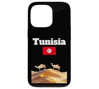 Souvenir Voyage Tunisie Amoureux du désert du Sahara Drapeau Tunisien Coque pour iPhone 13 Pro