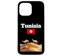 Souvenir Voyage Tunisie Amoureux du désert du Sahara Drapeau Tunisien Coque pour iPhone 13 Pro Max