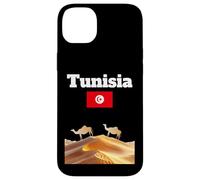 Souvenir Voyage Tunisie Amoureux du désert du Sahara Drapeau Tunisien Coque pour iPhone 14 Plus