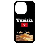 Souvenir Voyage Tunisie Amoureux du désert du Sahara Drapeau Tunisien Coque pour iPhone 14 Pro