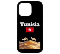 Souvenir Voyage Tunisie Amoureux du désert du Sahara Drapeau Tunisien Coque pour iPhone 14 Pro Max