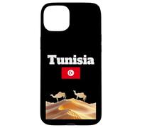 Souvenir Voyage Tunisie Amoureux du désert du Sahara Drapeau Tunisien Coque pour iPhone 15 Plus