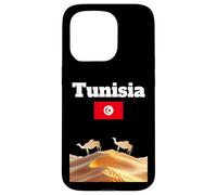 Souvenir Voyage Tunisie Amoureux du désert du Sahara Drapeau Tunisien Coque pour iPhone 15 Pro