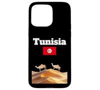 Souvenir Voyage Tunisie Amoureux du désert du Sahara Drapeau Tunisien Coque pour iPhone 15 Pro Max