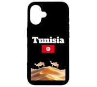 Souvenir Voyage Tunisie Amoureux du désert du Sahara Drapeau Tunisien Coque pour iPhone 16