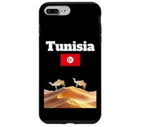 Souvenir Voyage Tunisie Amoureux du désert du Sahara Drapeau Tunisien Coque pour iPhone 7 Plus/8 Plus