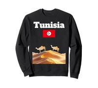 Souvenir Voyage Tunisie Amoureux du désert du Sahara Drapeau Tunisien Sweatshirt