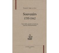 Souvenirs, 1755-1842