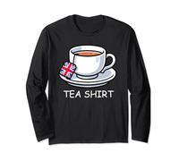 Souvenirs amusants avec drapeau anglais « I Love English Tea » Manche Longue