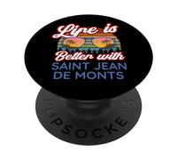 Souvenirs amusants « Life Is Better With Saint Jean De Monts! » PopSockets PopGrip Interchangeable