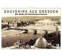 Souvenirs aus Dresden - Die Stadt auf historischen Karten (Wandkalender 2026 DIN A4 quer), CALVENDO Monatskalender: Dresden: Tradition und Stadtgeschichte