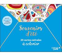 Souvenirs d’été : 20 cartes estivales à colorier