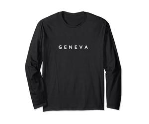 Souvenirs de Genève. Design Genève / Genevans Home Town Manche Longue
