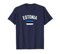 Souvenirs de l'Estonie Drapeau Estonien Europe Cadeaux de Vacances T-Shirt