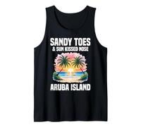 Souvenirs de l'île d'Aruba - Orteils de sable voyageant sur l'île d'Aruba Débardeur