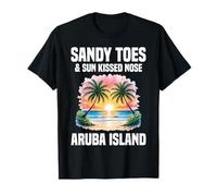 Souvenirs de l'île d'Aruba - Orteils de sable voyageant sur l'île d'Aruba T-Shirt