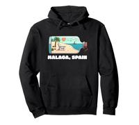 Souvenirs de Malaga Espagne Espagne Voyage Hommes Femmes Sweat à Capuche