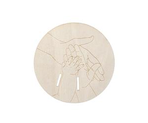 Souvenirs de naissance de bébé en bois - Plaques en bois parfaites pour célébrer un moment spécial et des partages lors de rassemblements - Souvenir de famille