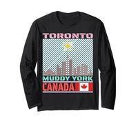 Souvenirs de Symbole Canadien Horizon de Toronto Canada Manche Longue