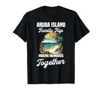 Souvenirs de vacances sur l'île d'Aruba Palm Tree Vacances sur l'île d'Aruba T-Shirt