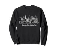 Souvenirs de Valence Espagne Skyline Valencia España Sweatshirt