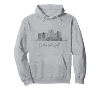 Souvenirs de voyage américains Dallas-Fort Worth Texas Skyline Sweat à Capuche