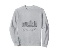 Souvenirs de voyage américains Dallas-Fort Worth Texas Skyline Sweatshirt