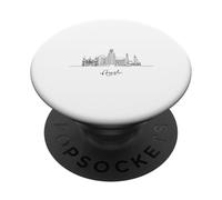 Souvenirs de voyage américains sur les toits de l'île de Géorgie à Augusta PopSockets PopGrip Adhésif