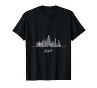 Souvenirs de voyage américains sur les toits de l'île de Géorgie à Augusta T-Shirt