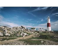 Souvenirs de Voyage au Royaume-Uni, Angleterre Portland Bill Jurassic Coast Dorset Nature, Puzzle 500 pièces pour Adultes 52 x 38 cm