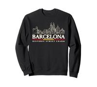 Souvenirs de Voyage des Sites historiques de Barcelone Sweatshirt