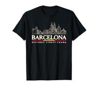 Souvenirs de Voyage des Sites historiques de Barcelone T-Shirt