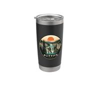 Souvenirs des lacs de Plitvice Croatie Plitvice Gobelet isotherme en acier inoxydable double paroi