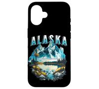 Souvenirs des visiteurs de la dernière frontière de l'Alaska Coque pour iPhone 16