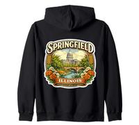 Souvenirs des visiteurs de Springfield Illinois Sweat à Capuche