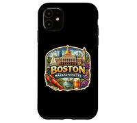 Souvenirs d'État de la Ville Souvenir de Boston Massachusetts Coque pour iPhone 11