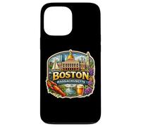 Souvenirs d'État de la Ville Souvenir de Boston Massachusetts Coque pour iPhone 13 Pro Max
