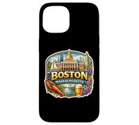 Souvenirs d'État de la Ville Souvenir de Boston Massachusetts Coque pour iPhone 15