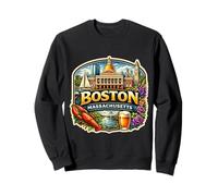 Souvenirs d'État de la Ville Souvenir de Boston Massachusetts Sweatshirt