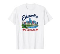 Souvenirs du Canada/Edmonton T-Shirt Graphique avec Valeur, Homme, Blanc, M