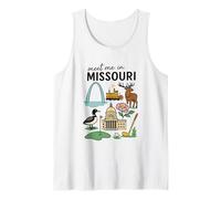Souvenirs du Missouri avec Symboles emblématiques Débardeur