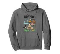 Souvenirs du Missouri avec Symboles emblématiques Sweat à Capuche