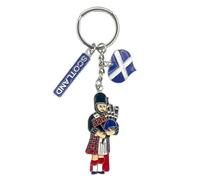 Souvenirs Écosse - Porte-clés Piper écossais - Porte-clés de voiture avec pipe jouant de l'Écosse - Cadeau d'Édimbourg, multicolore