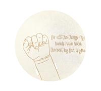 Souvenirs en bois pour annonce de naissance de bébé, support de bracelet gravé pour photographie de bébé