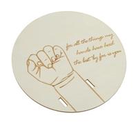 Souvenirs en bois pour annonce de naissance de bébé, support de bracelet gravé pour photographie ou fête prénatale