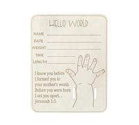 Souvenirs en bois pour annonce de naissance de bébé, support de bracelet gravé pour photographie ou fête prénatale