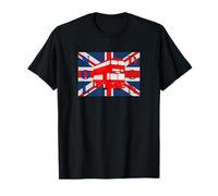 Souvenirs et cadeaux avec drapeau du Royaume-Uni Bus City of London T-Shirt